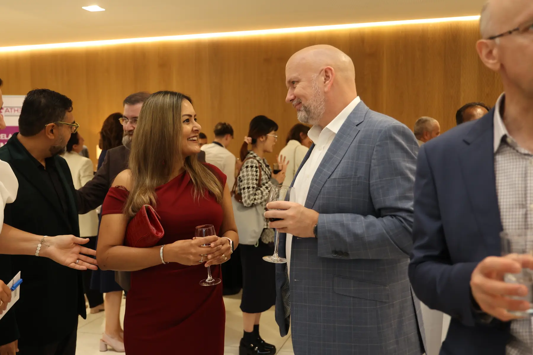Delegates at the evening reception